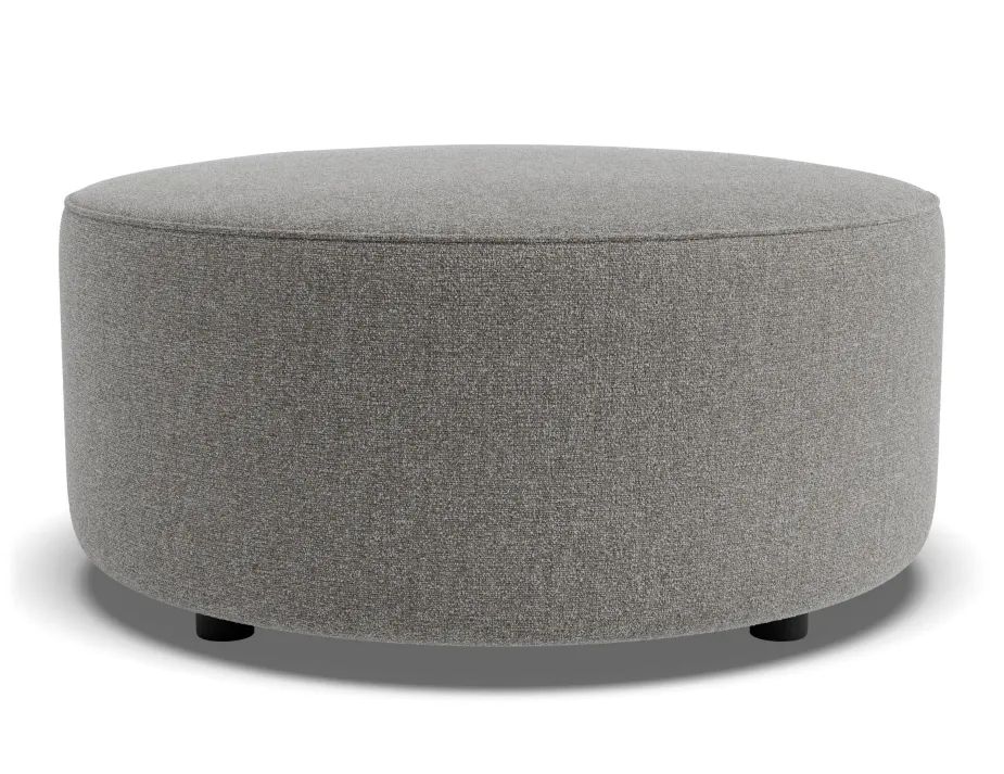 Lune Round High Ottoman 80cm Fossil Product