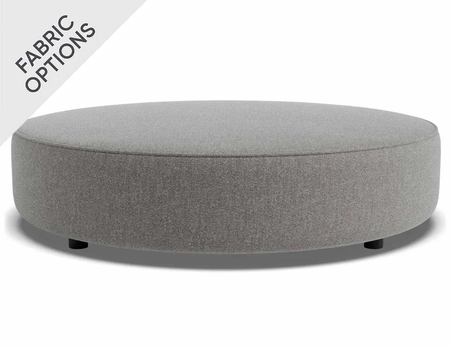 Lune Round Low Ottoman 120cm Fossil Product