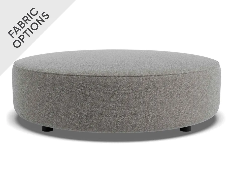 Lune Round Low Ottoman 100cm Fossil Product