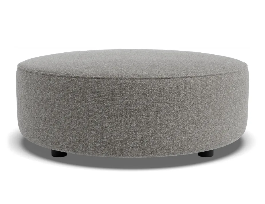 Lune Round Low Ottoman 80cm Fossil Product