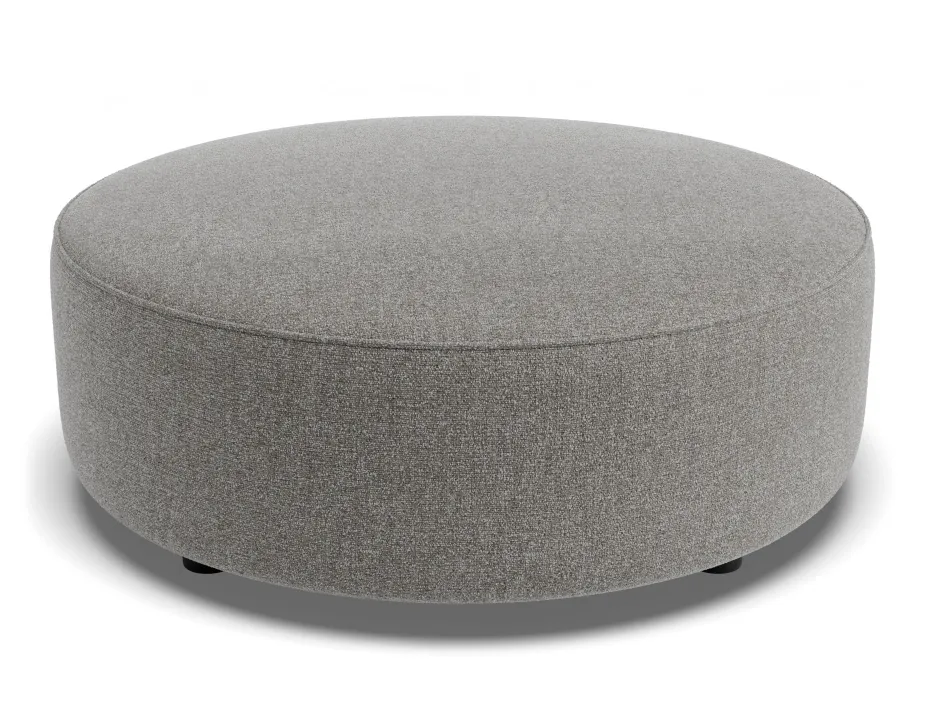 Lune Round Low Ottoman 80cm Fossil Product