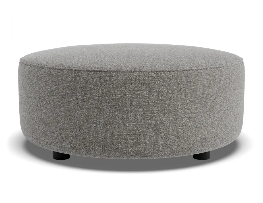 Lune Round Low Ottoman 70cm Fossil Product