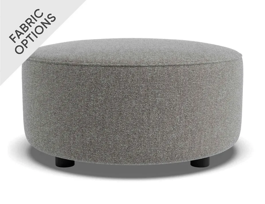 Lune Round Low Ottoman 60cm Product Fossil
