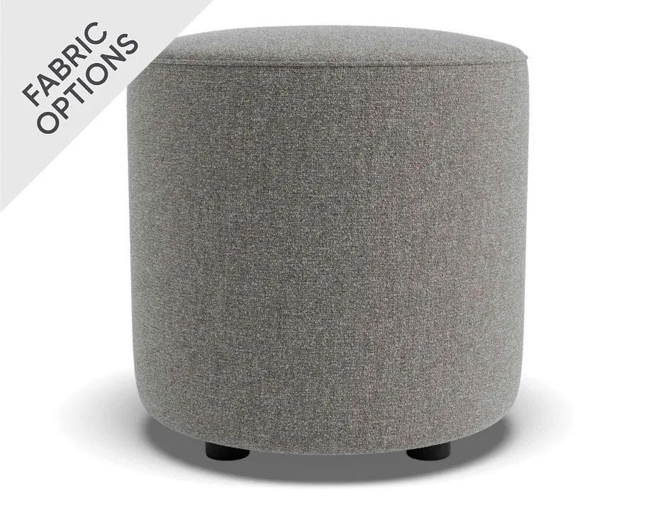 Lune Round Drum Ottoman 45cm Fossil Product