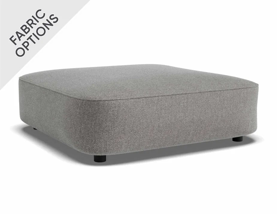 Lune Square Low Ottoman 90cm Fossil Product