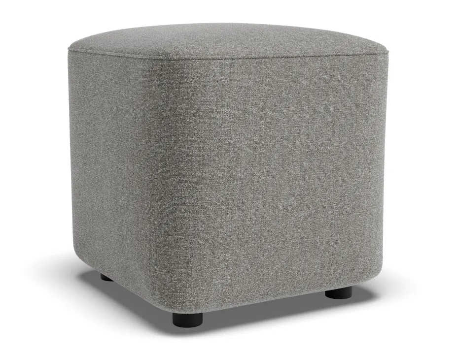 Lune Square Drum Ottoman 45cm Fossil Product