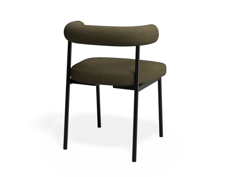 Marlowe Diningchair Black Forrestgreen