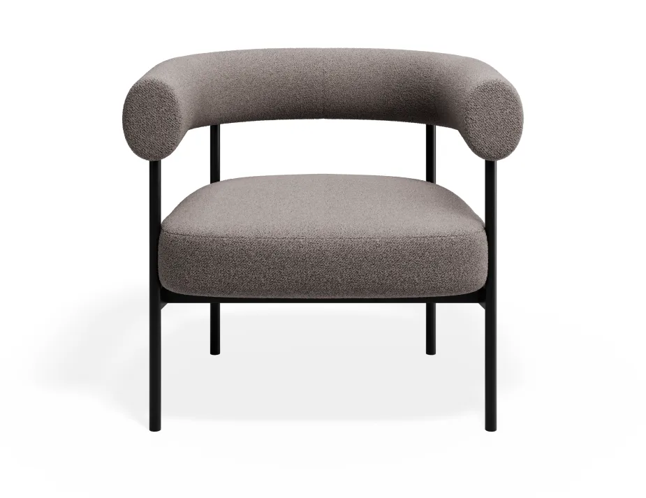 Marlowe Loungechair Black Oyster