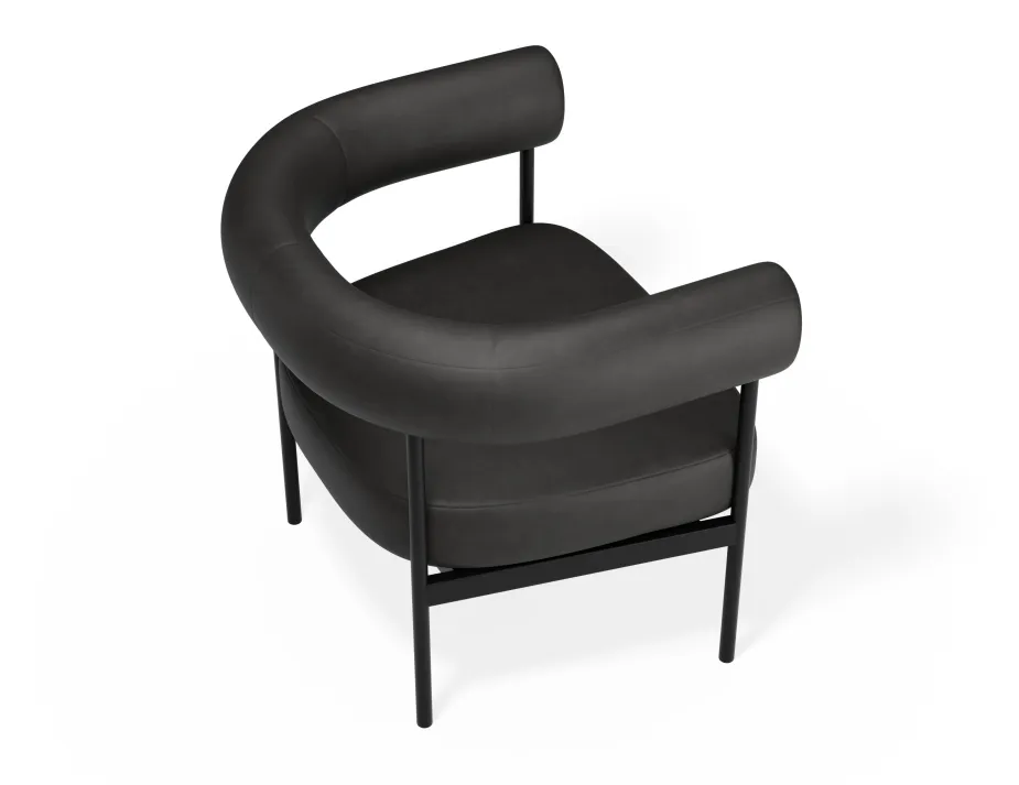 Marlowe Loungechair Black Blackpu