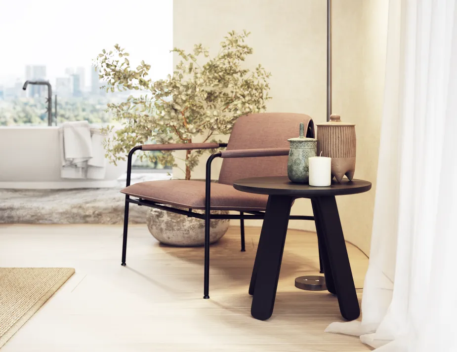 Mateo Sidetable Black Residential