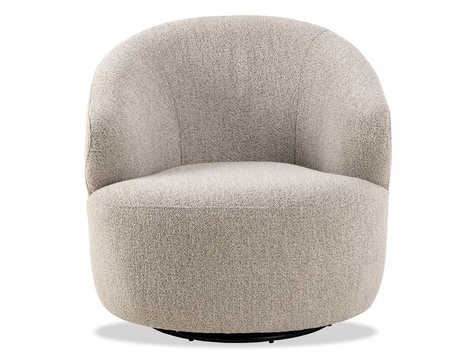 Grey Swivel Lounge Chair