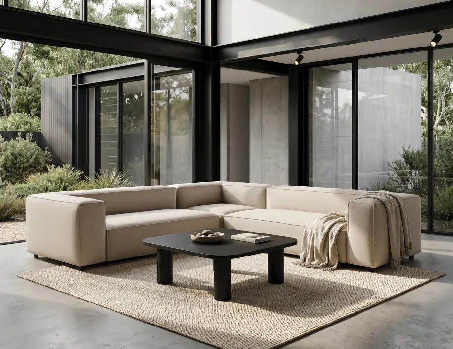 Orbix Coffee Table Nolia Corner Sofa