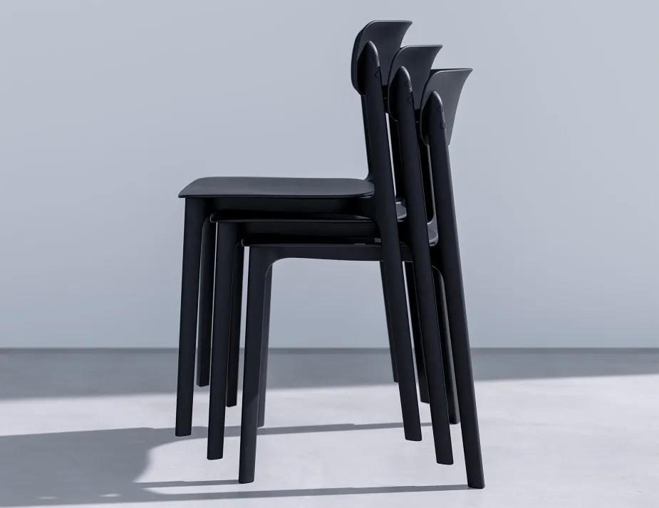 Notion Chair Stacking Black Product
