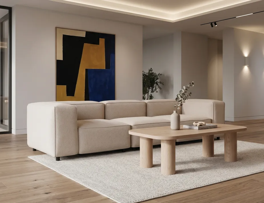 Orbix Natural Rectangle Coffee Table
