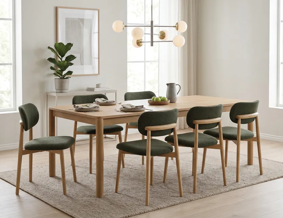 Oskar Chair Oak Green New
