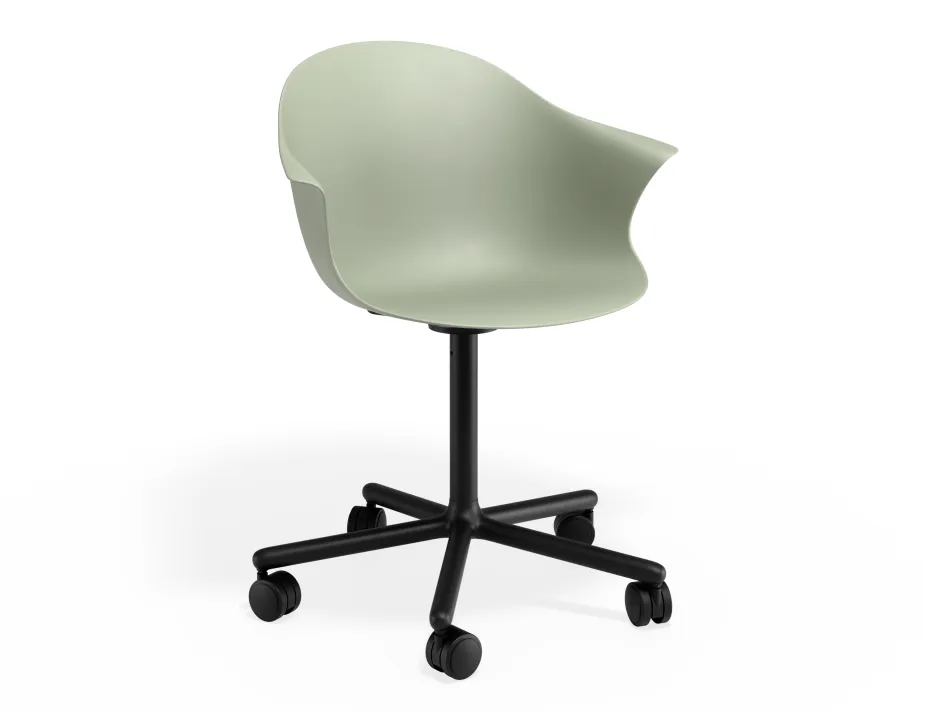 Pebble Armchair Greenseat Swivelcastors