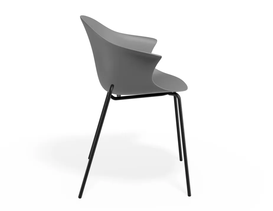 Pebble Armchair Greyseatv2 4postblack