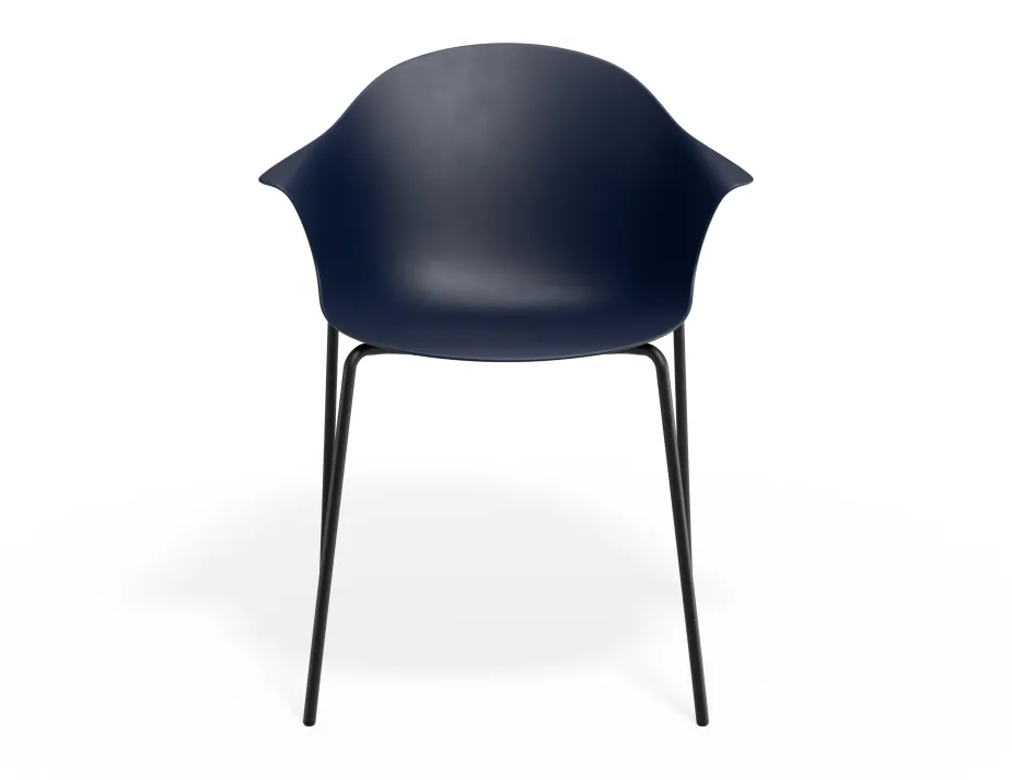 Pebble Armchair Navyseat 4postblack