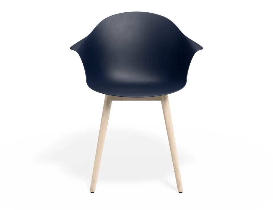 Pebble Armchair Navyseat Beechbase