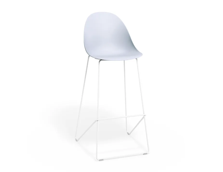 Pebble Barstool Palebluev3seat Whiteframe