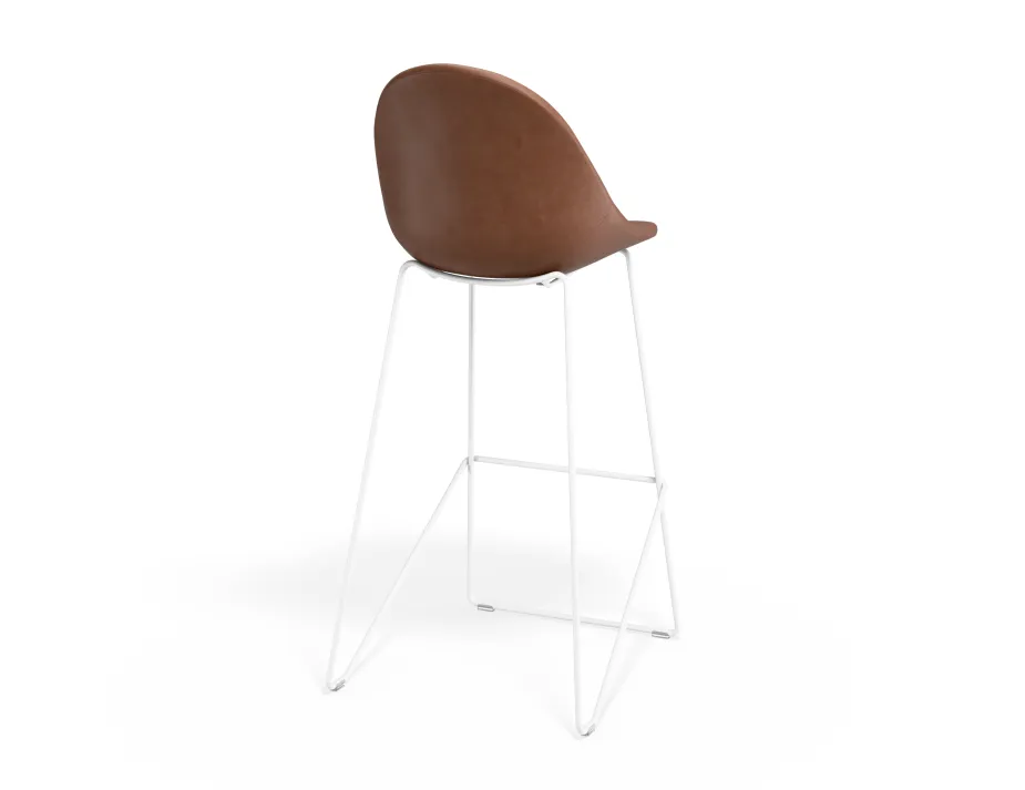 Pebble Barstool Tanpuseat Whiteframe