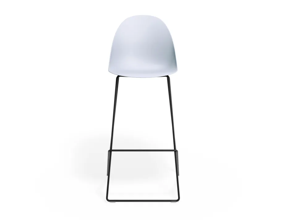 Pebble Barstool Palebluev3seat Blackframe
