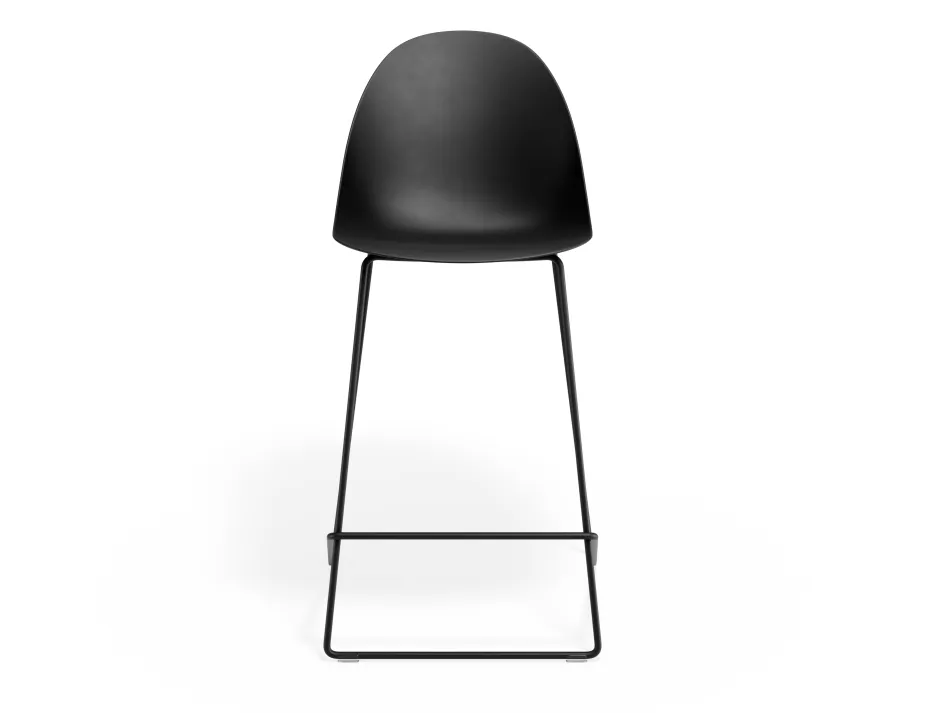 Pebble Kitchenstool Blackseat Blackframe