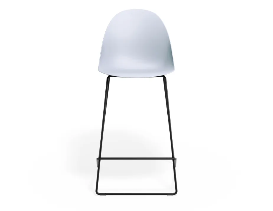 Pebble Kitchenstool Palebluev3seat Blackframe