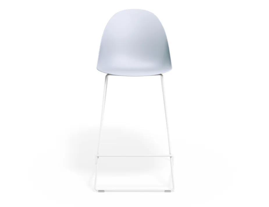 Pebble Kitchenstool Palebluev3seat Whiteframe