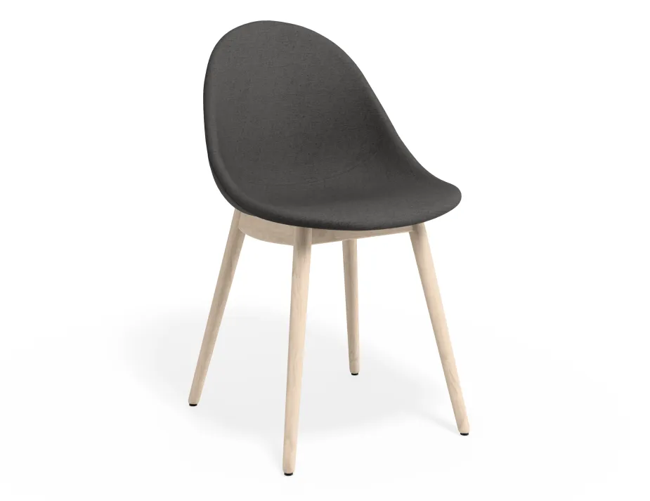 Pebble Chair Greyfabricseat Beechbase