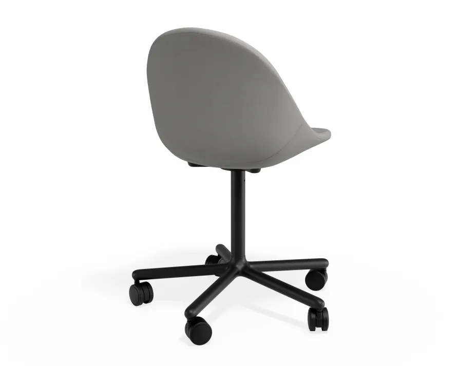 Pebble Chair Cloudgreyfabricseat Swivelcastors