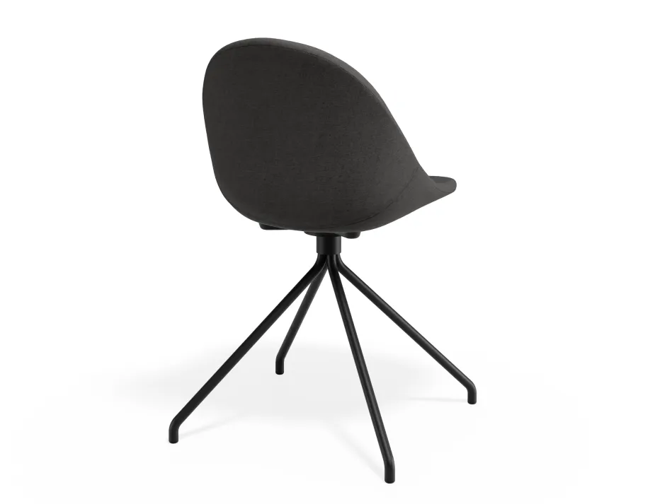 Pebble Chair Greyfabricseat Pyramidfixed