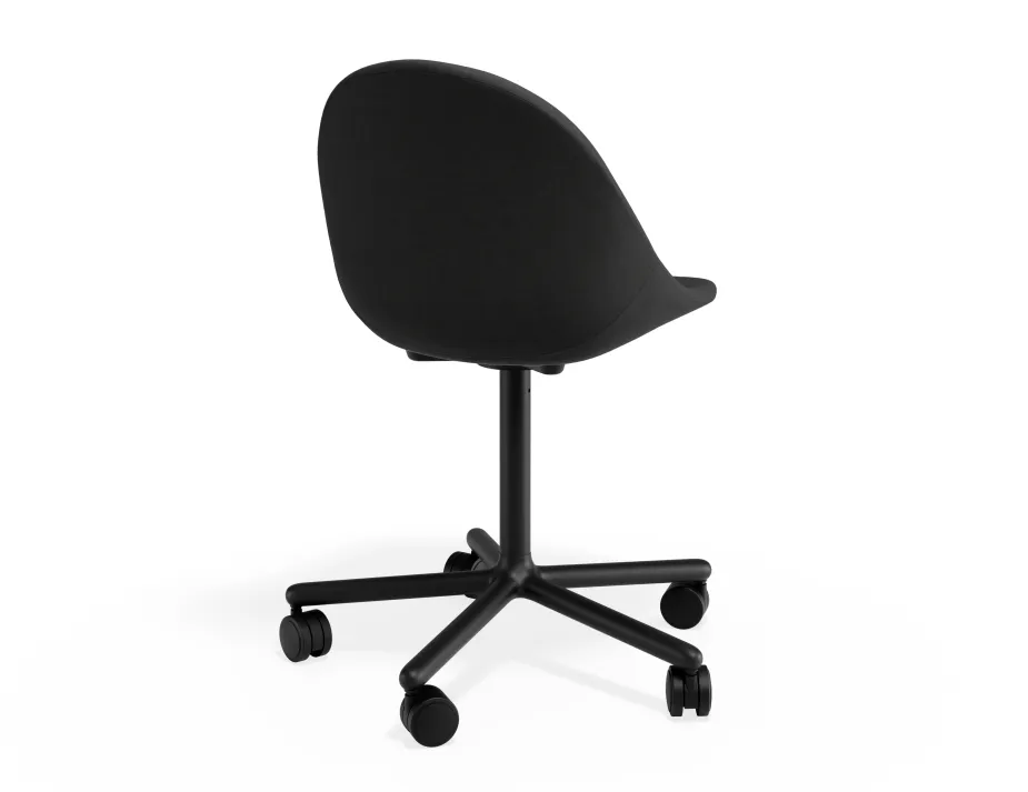 Pebble Chair Stormgreyfabricseat Swivelcastors