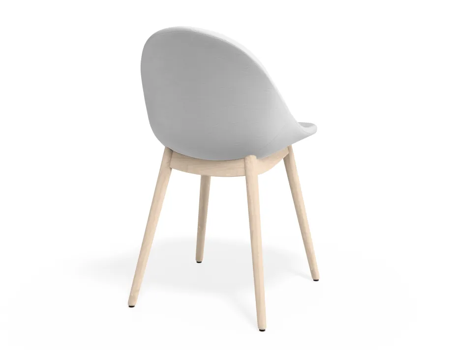 Pebble Chair Whitepuseat Beechbase