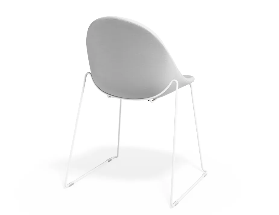 Pebble Chair Whitepuseat Sledwhite