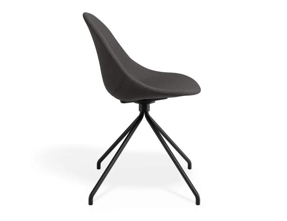 Pebble Chair Greyfabricseat Pyramidfixed