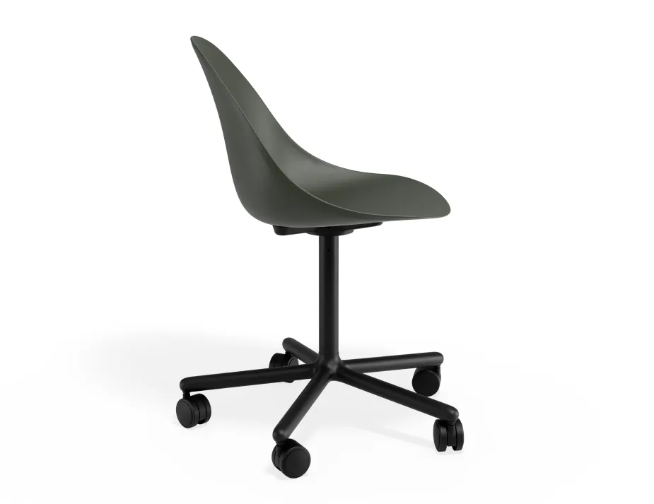 Pebble Chair Oliveseat Swivelcastors