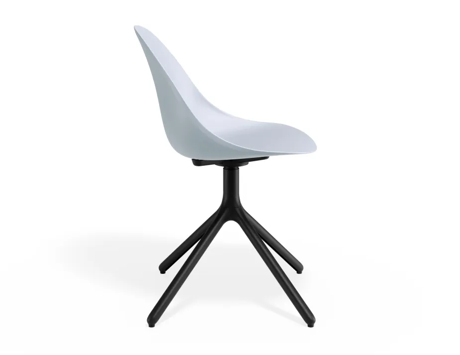 Pebble Chair Palebluev3seat Swivelbase