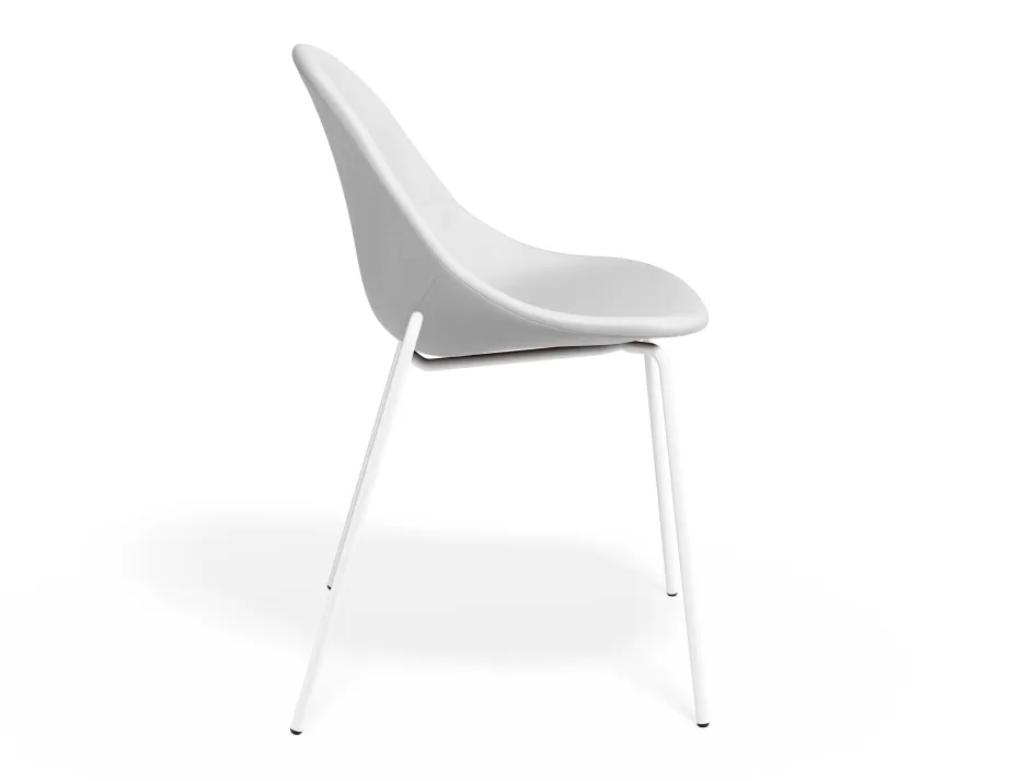 Pebble Chair Whitepuseat 4postwhite