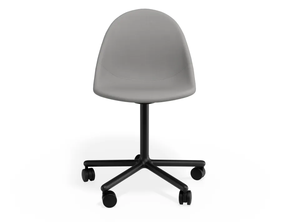 Pebble Chair Cloudgreyfabricseat Swivelcastors