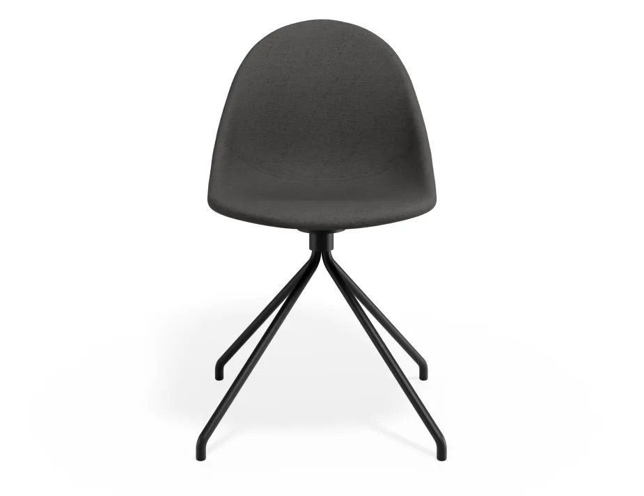 Pebble Chair Greyfabricseat Pyramidfixed
