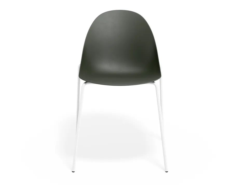Pebble Chair Oliveseat 4postwhite
