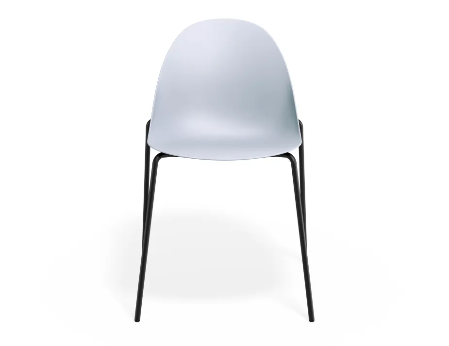 Pebble Chair Palebluev3seat 4postblack