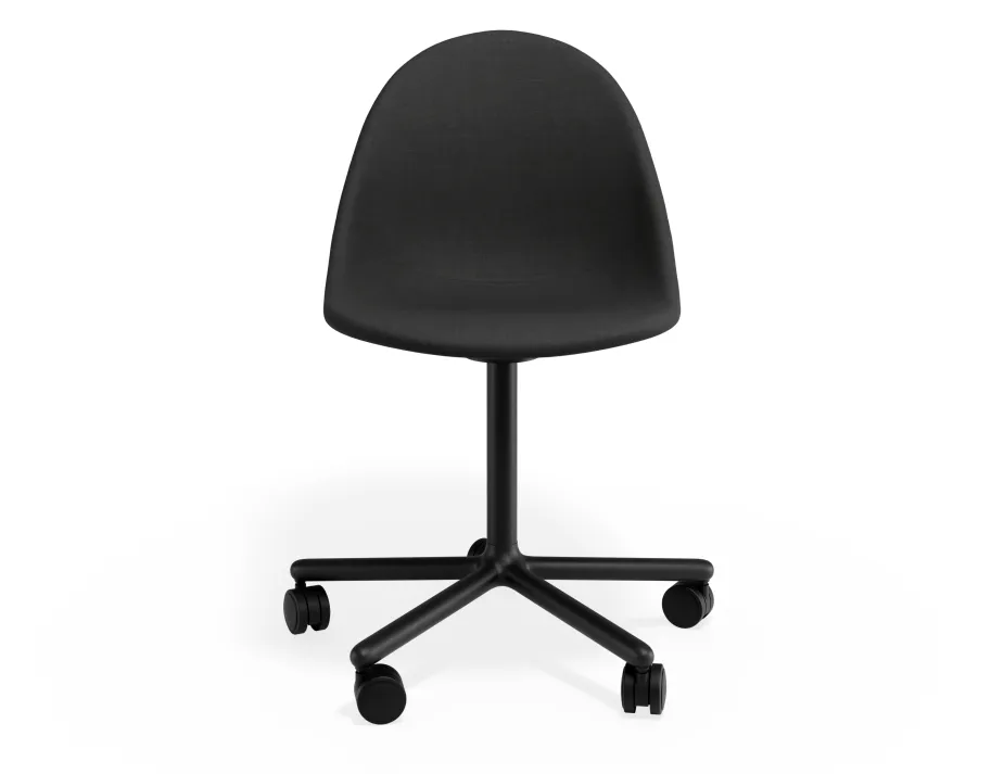 Pebble Chair Stormgreyfabricseat Swivelcastors