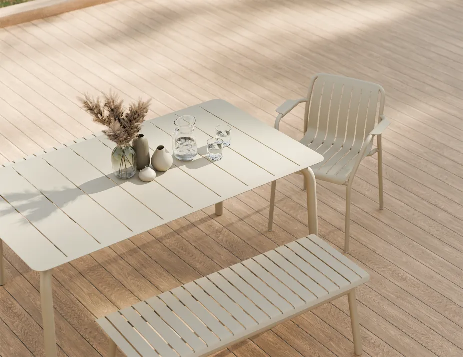 Roku Diningtable 160 Bench Latte Residential