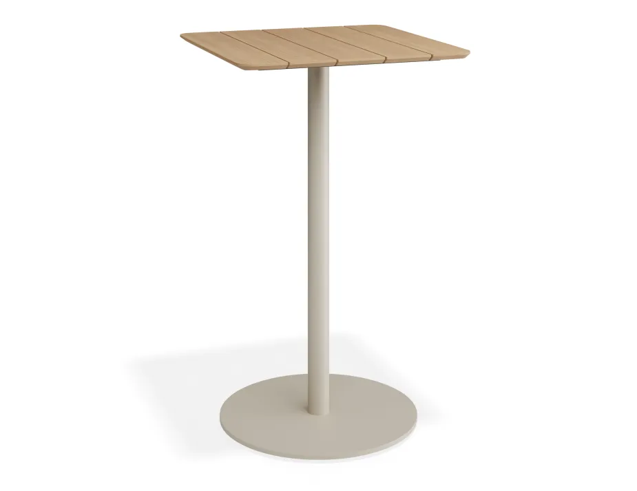 Roku Teakbartable 65x65 Latte