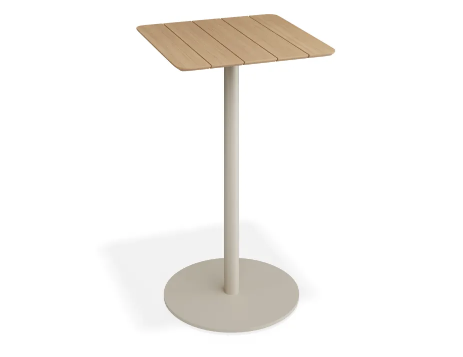 Roku Teakbartable 65x65 Latte
