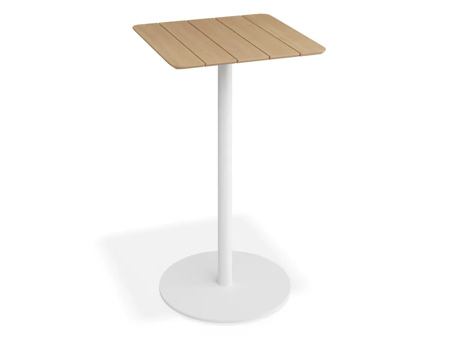 Roku Teakbartable 65x65 Whit