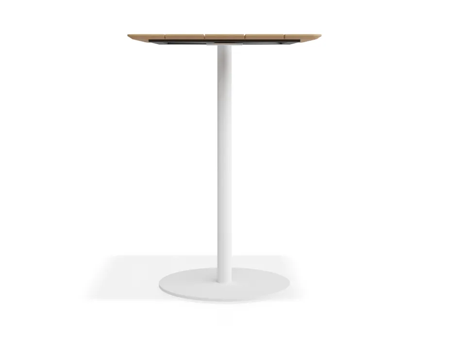 Roku Teakbartable 75x75 White