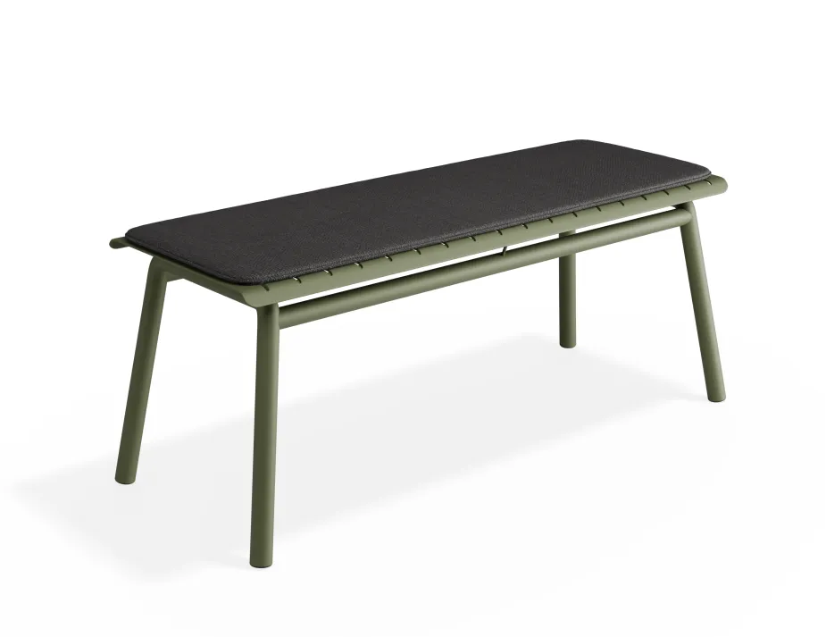 Roku Bench120 Charcoal Green